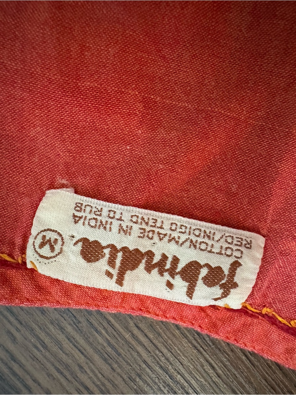fabindia Red Sleeveless Embroidered Linen Tank - Picture 4 of 4